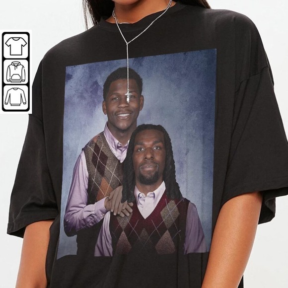 Naz Reid Anthony Edwards Minnesota Basketball Shirt, Step Bros Funny Tee - Picture 1 of 4